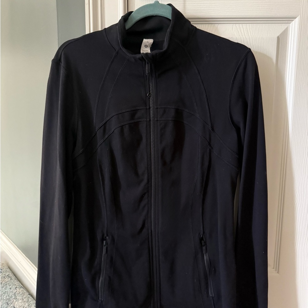 - Lululemon Athletica Black Utility Jacket with Stand-Up Collar